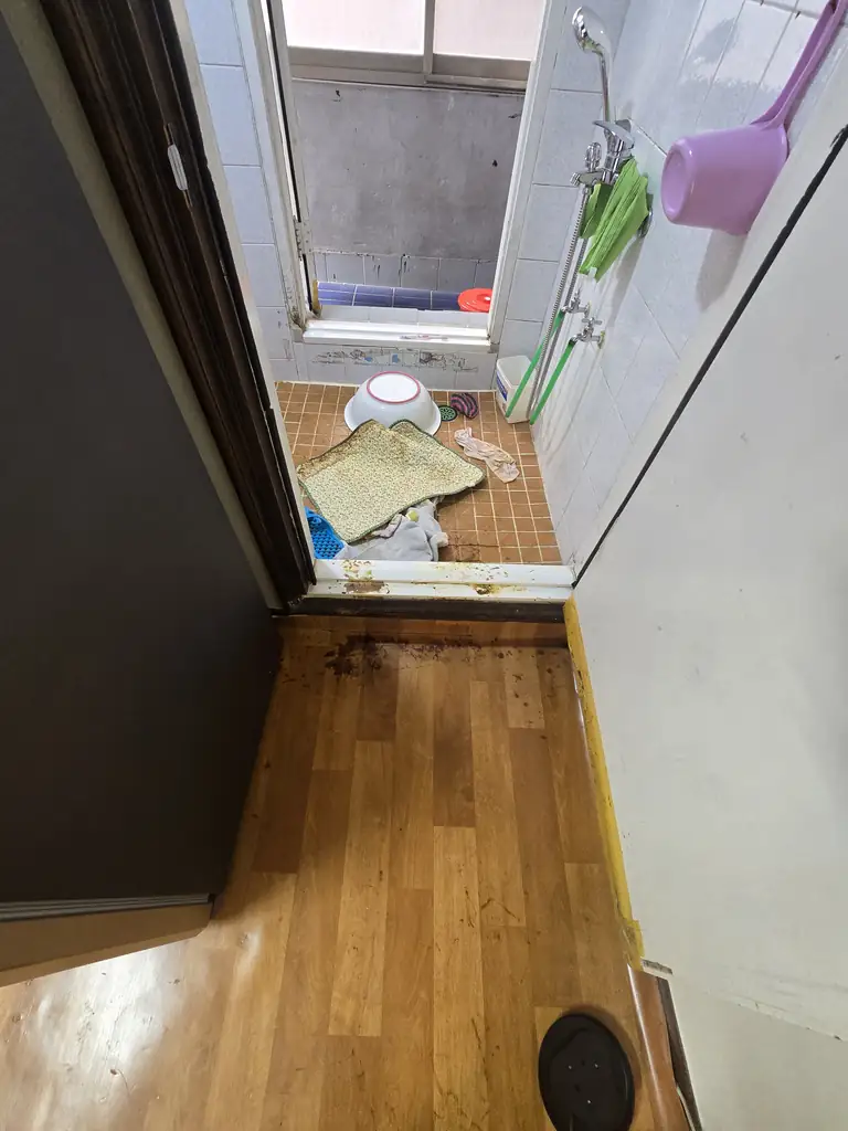 미닝클린 고독사청소 작업 전 공간 상태