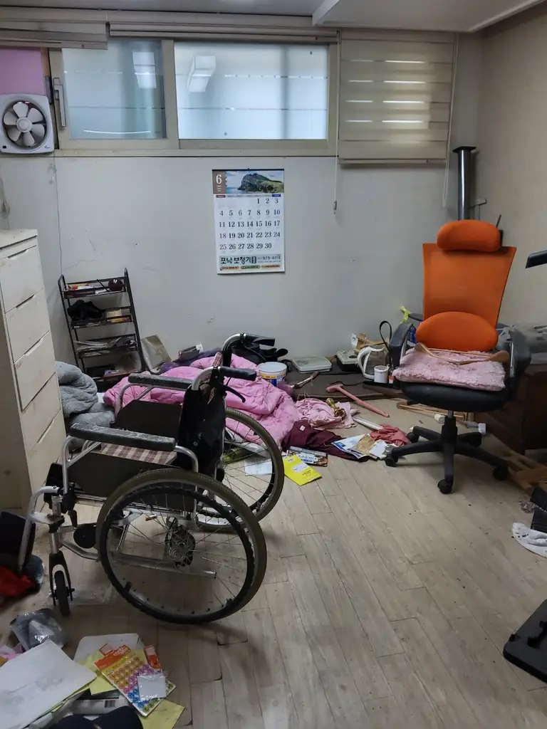 쓰레기집청소 정리 전 사진