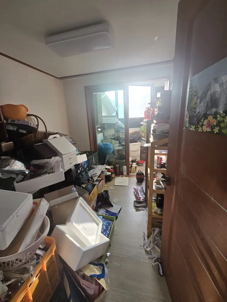 동탄 반송동 쓰레기집청소 작업 전 현장 사진